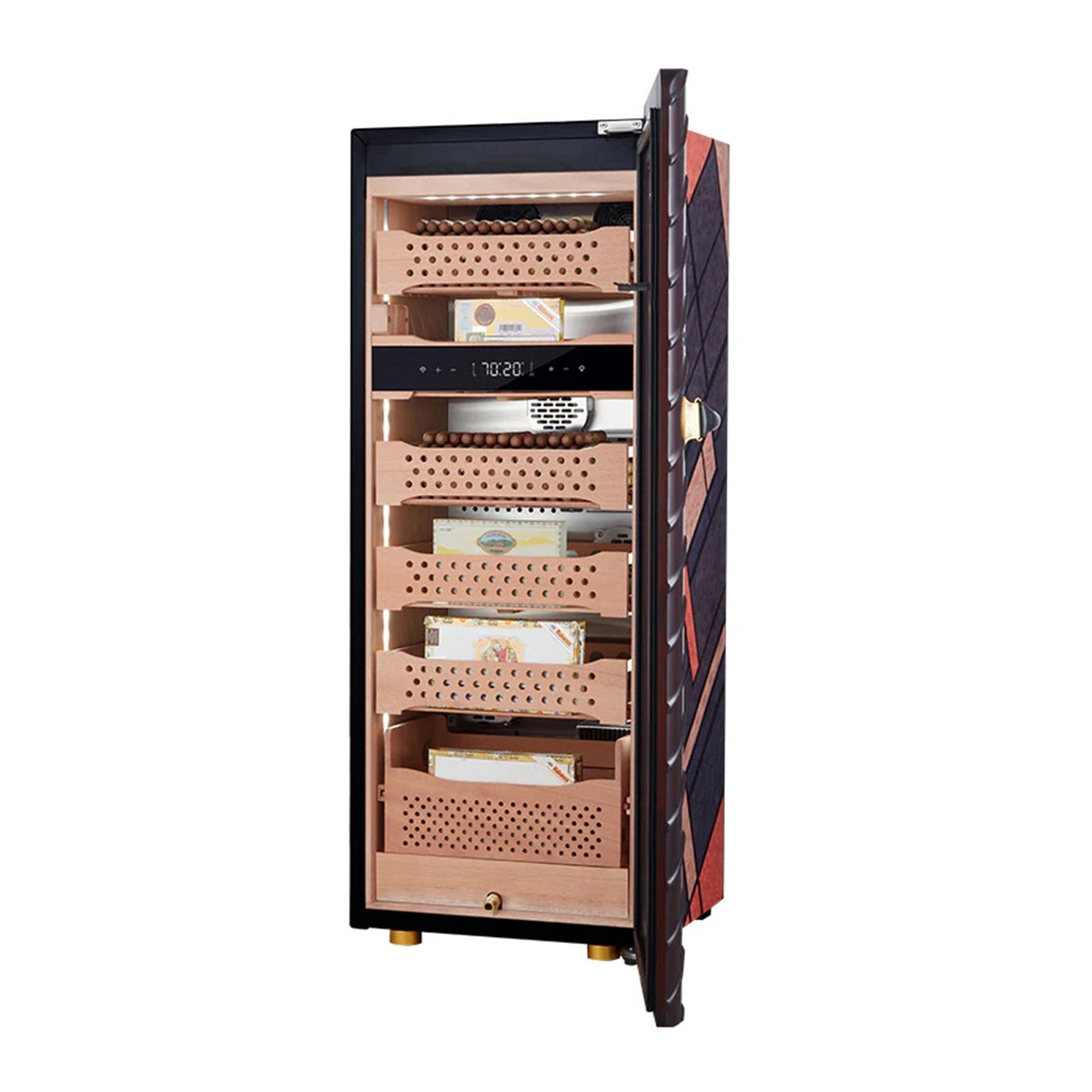 Afidano C5 Humidor Door Open