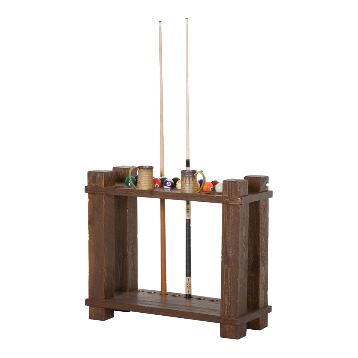 Barnwood Floor Cue Rack