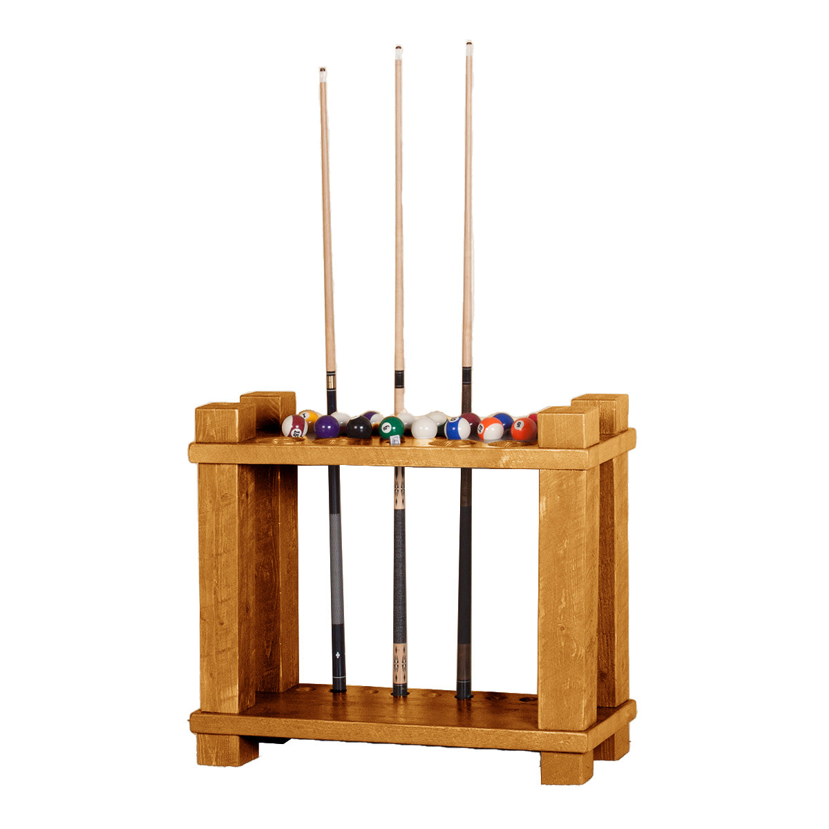 Barnwood Floor Cue Rack