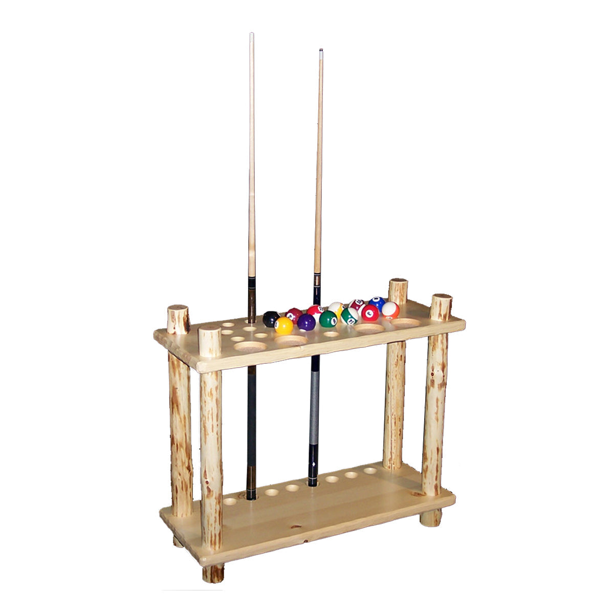 Log Klondike Floor Cue Rack