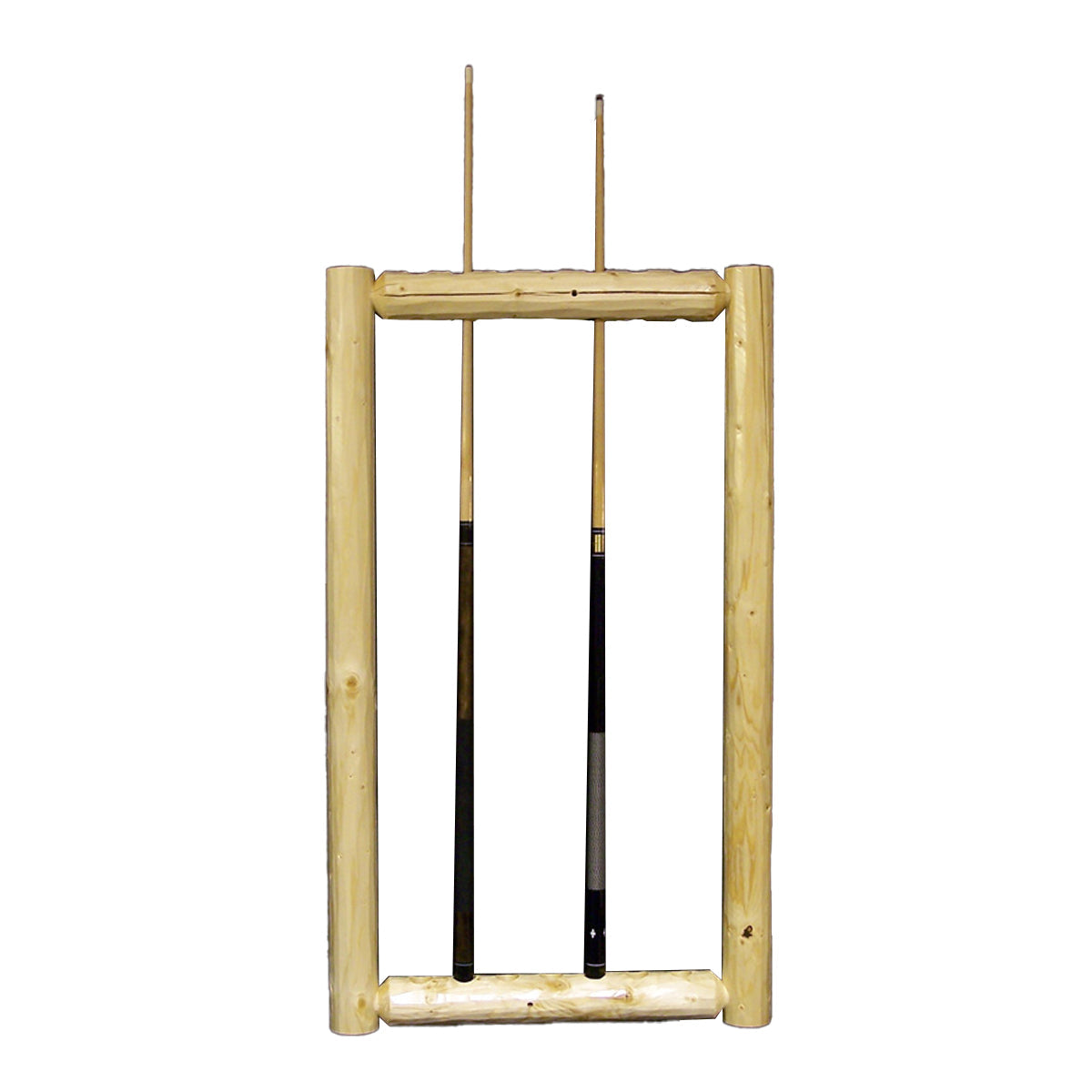 Log Wall Framed Cue Rack