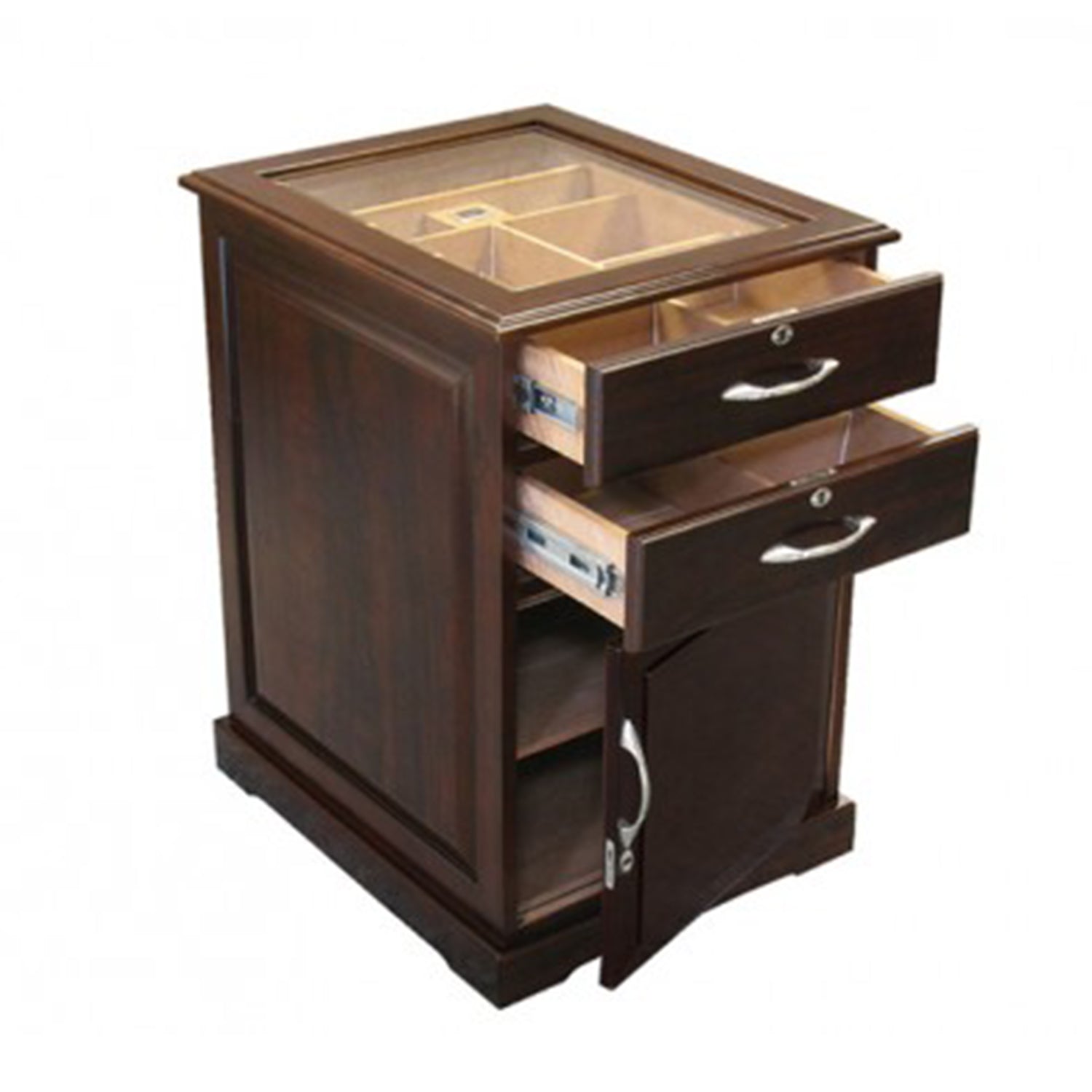 Hernesto Cabinet Humidor Doors Open