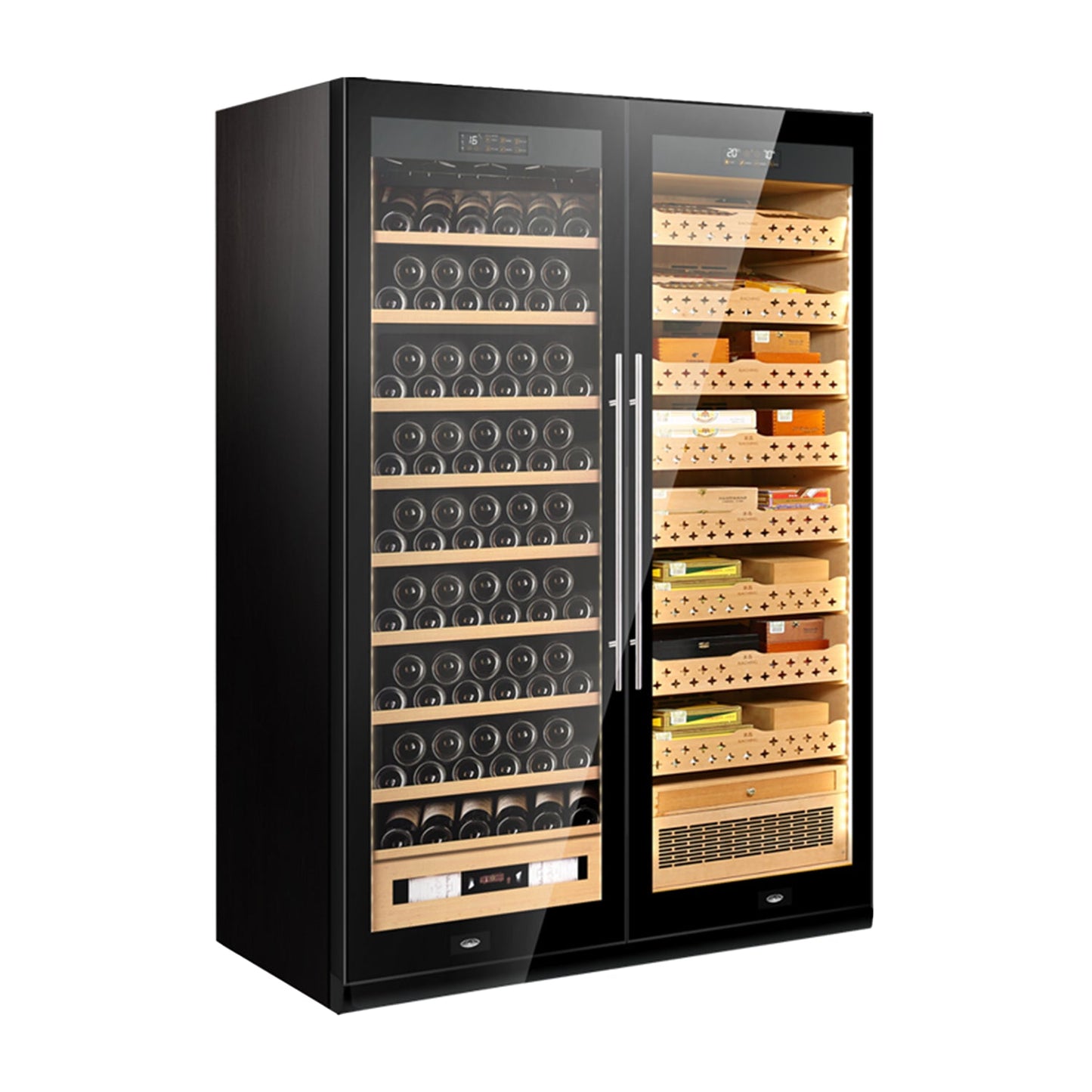Raching SD800 - Smart Cigar Humidor & Wine Cooler (1600 cigars / 130 bottles)