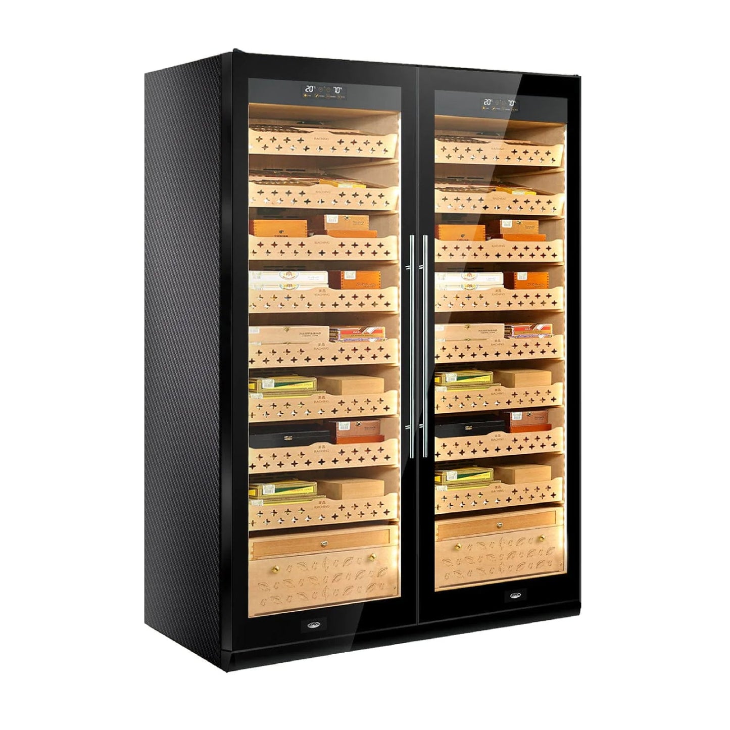 Raching SD800 - Smart Cigar Humidor & Wine Cooler (1600 cigars / 130 bottles)