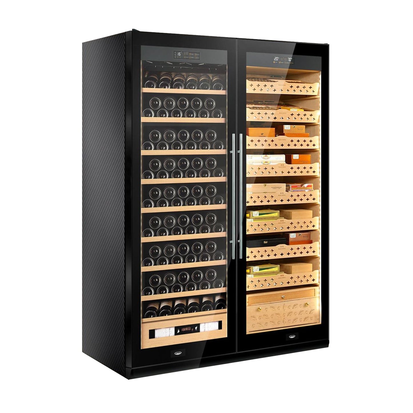 Raching SD800 - Smart Cigar Humidor & Wine Cooler (1600 cigars / 130 bottles)