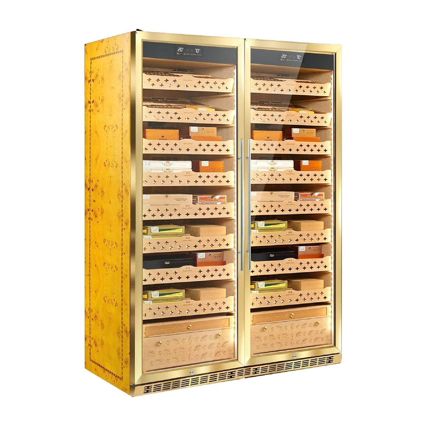 Raching SD800 - Smart Cigar Humidor & Wine Cooler (1600 cigars / 130 bottles)