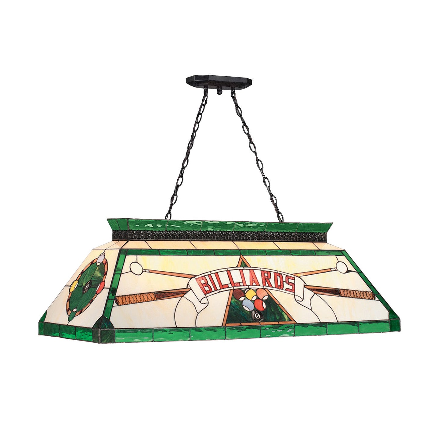 44″ Tiffany Vintage Pool Table Light