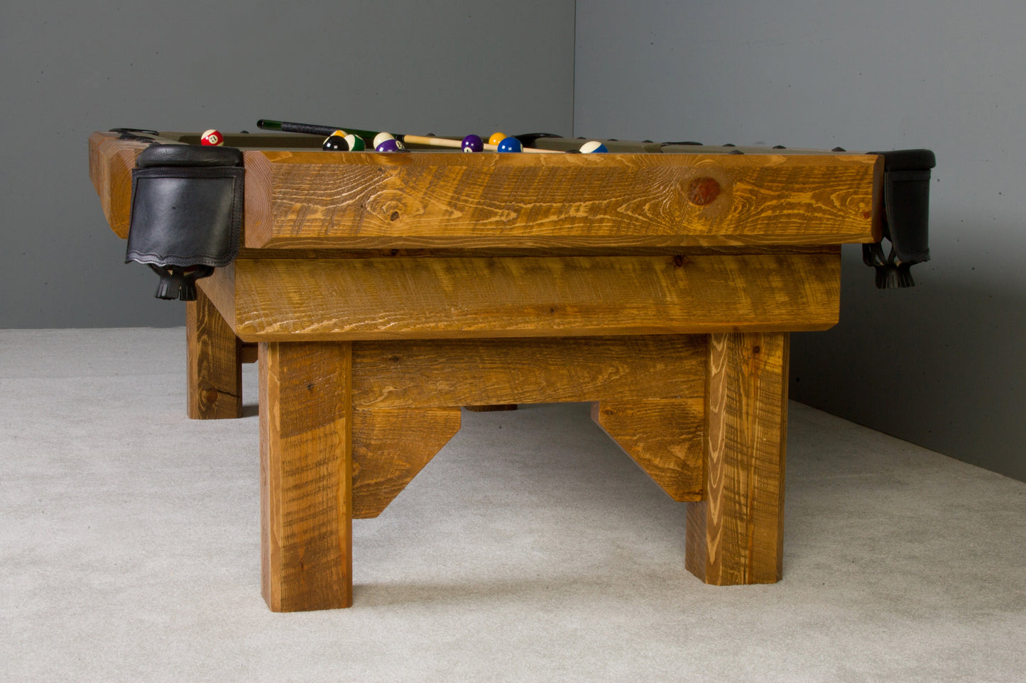 Barnwood Timber Lodge Pool Table legs