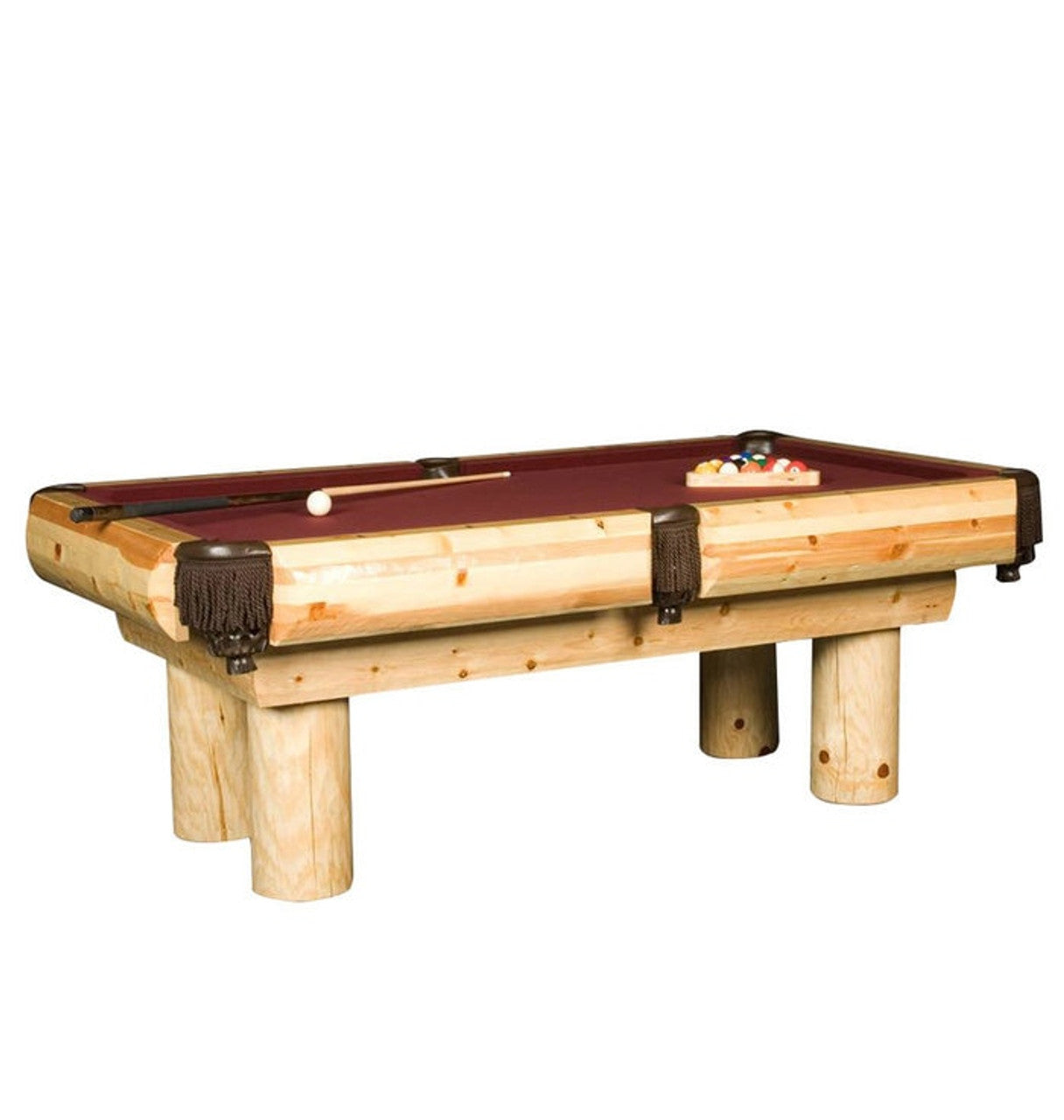 Ponderosa Pine Pool Table in Clear finish