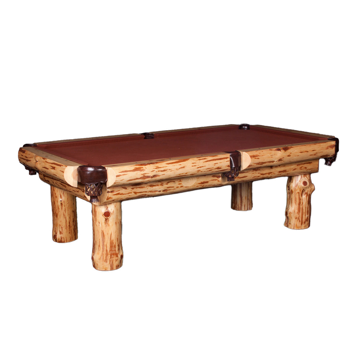 Klondike Log Pool Table