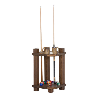 Barnwood Corner Cue Rack