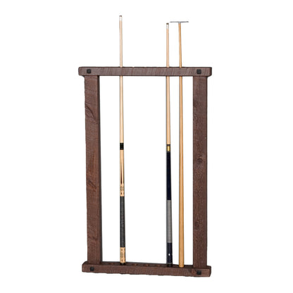 Barnwood Wall Framed Cue Rack