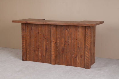 84 Inch Barnwood Bar Counter Front