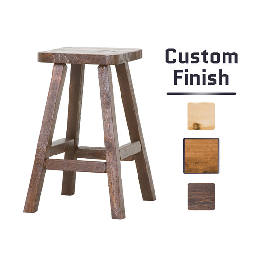 Barnwood Pub Stool in Dark finish