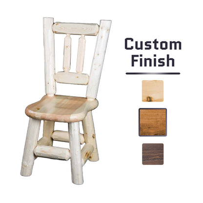 Log Game Room/Dining Chair in Clear Finish