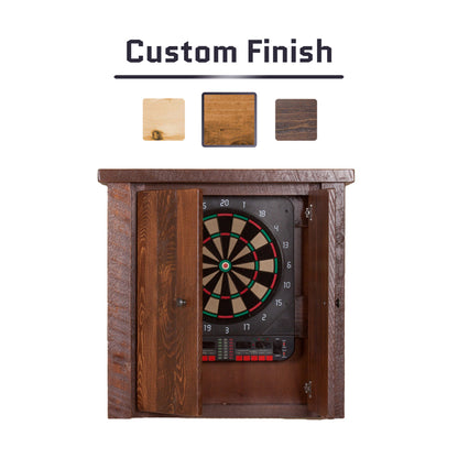 Barnwood Dart Board Cabinet in Dark finish