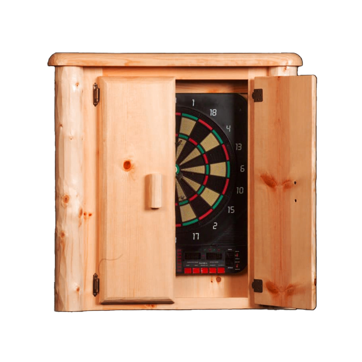 Log Dart Board Cabinet