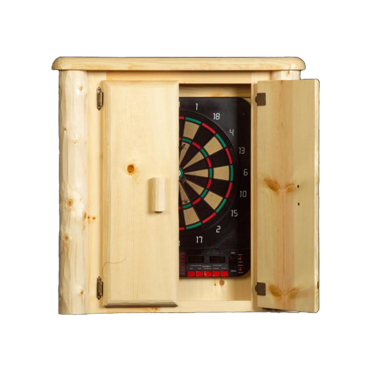 Log Dart Board Cabinet