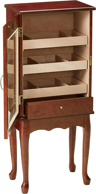 Derby Cabinet Humidor Door Open