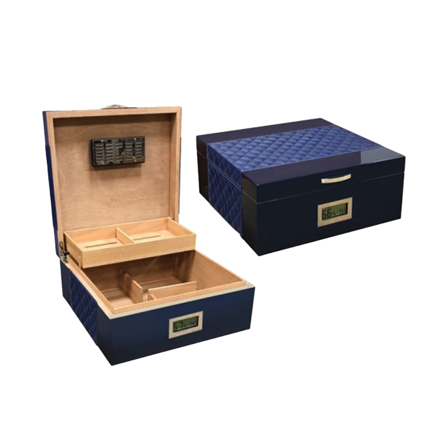 Lexington Desktop Humidor in Blue