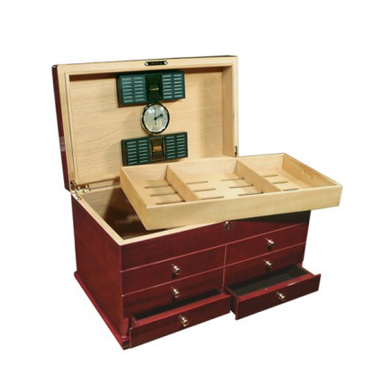 Milestone Desktop Humidor Open