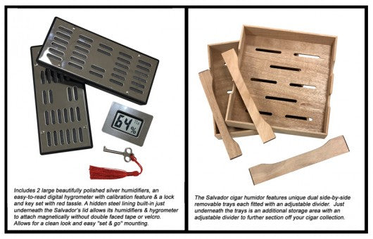 Cervantes Desktop Humidor Details