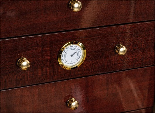 Savannah Desktop Humidor Hygrometer Detail