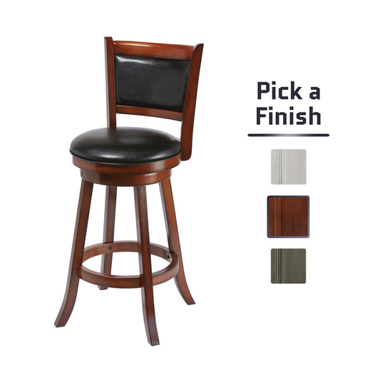 Backed Swivel Bar Stool