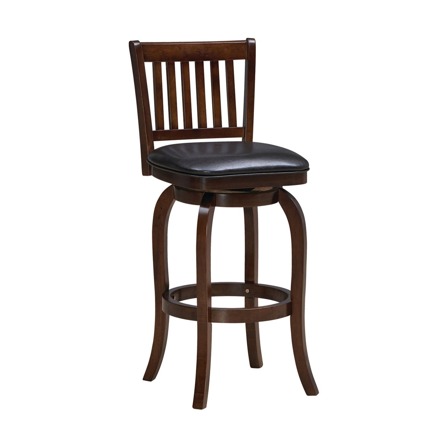 Backed Swivel Bar Stool Square Seat