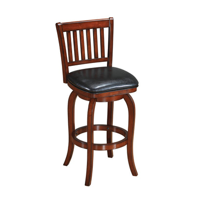 Backed Swivel Bar Stool Square Seat