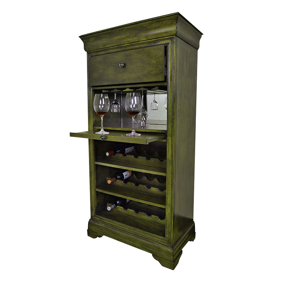 Bar Cabinet W/ Wine Rack