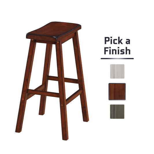 Backless Saddle Bar Stool