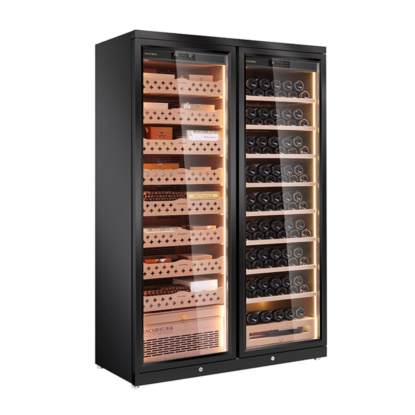 Raching CD1200 - Smart Cigar Humidor & Wine Cooler (1600 cigars / 130 bottles)