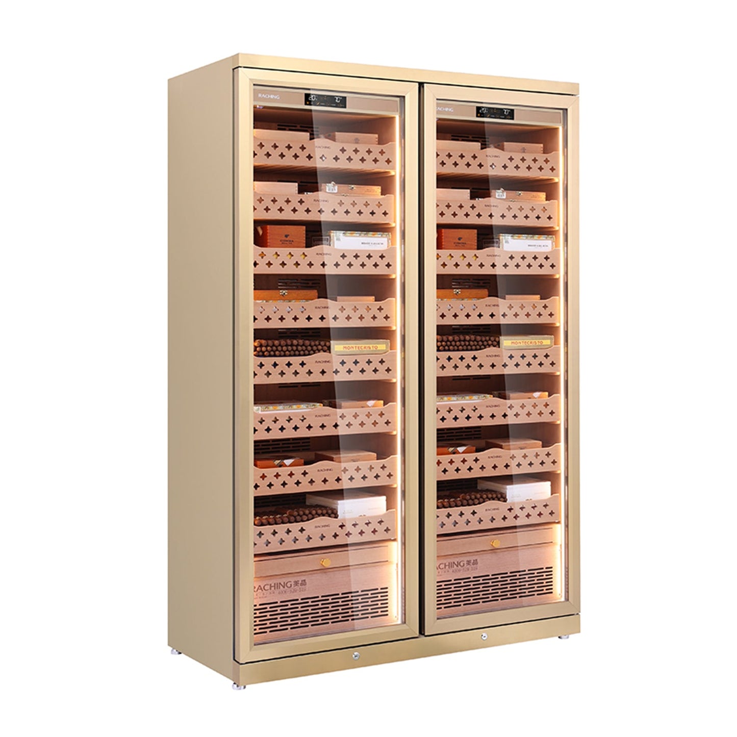 Raching CD1200 - Smart Cigar Humidor & Wine Cooler (1600 cigars / 130 bottles)