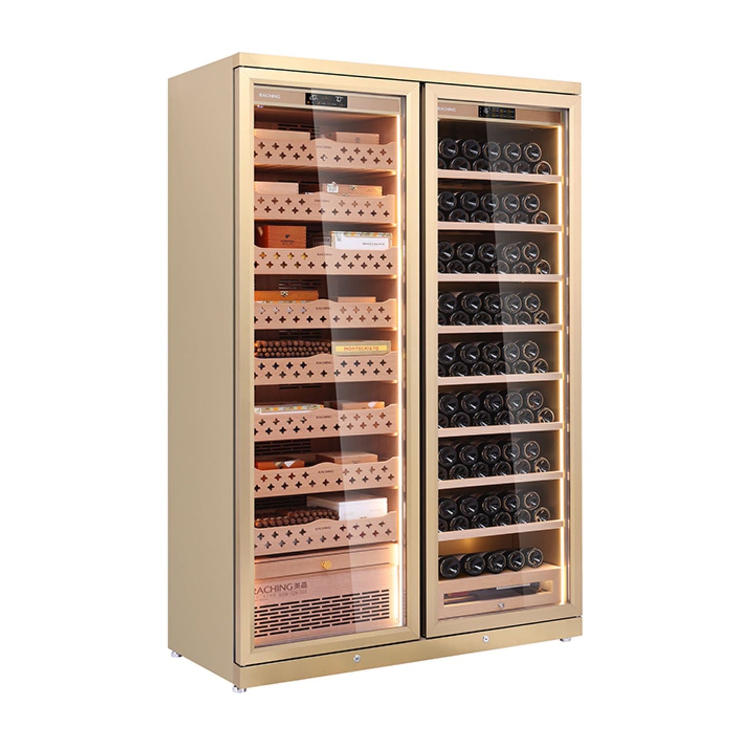 Raching CD1200 - Smart Cigar Humidor & Wine Cooler (1600 cigars / 130 bottles)