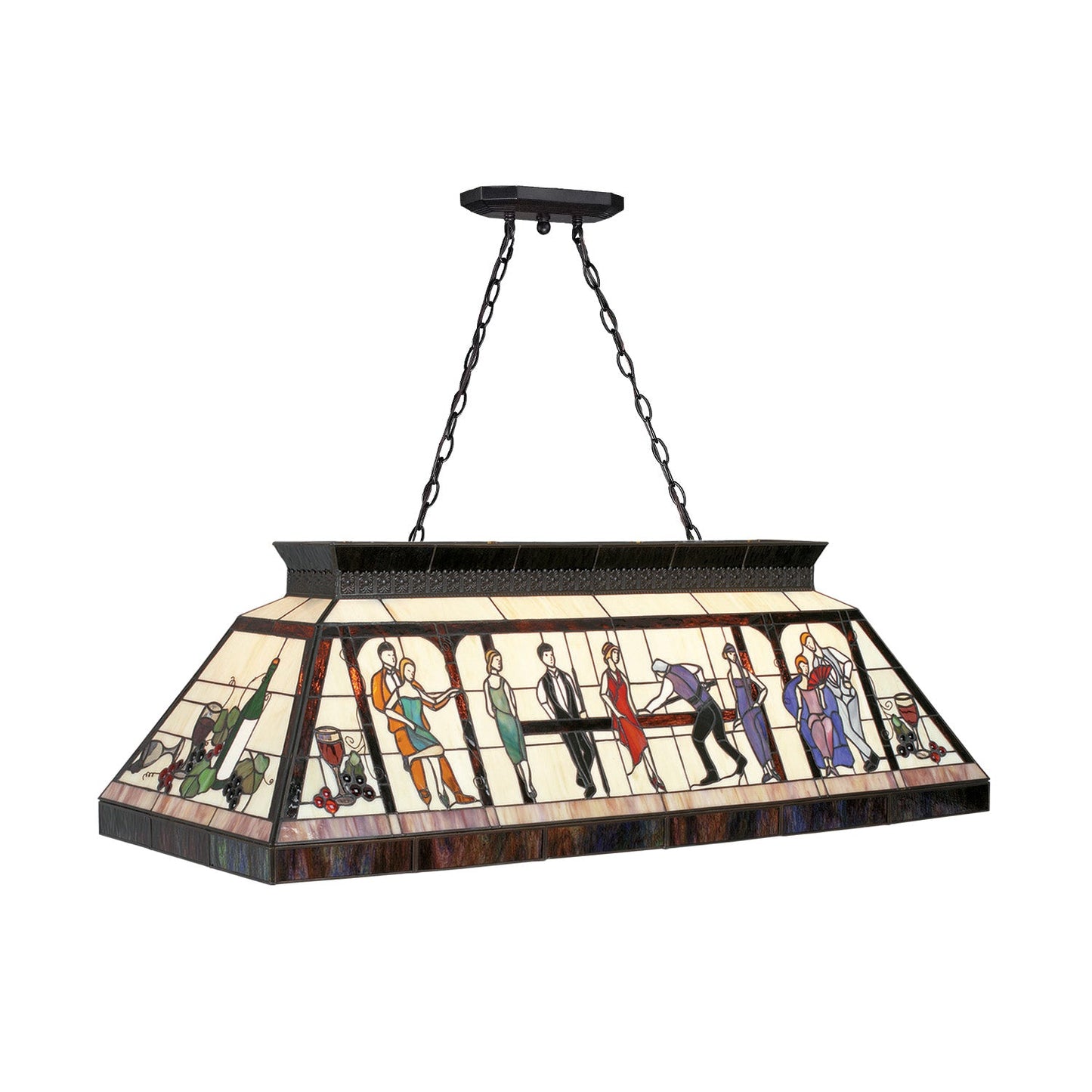 44″ Celebration Tiffany Vintage Pool Table Light