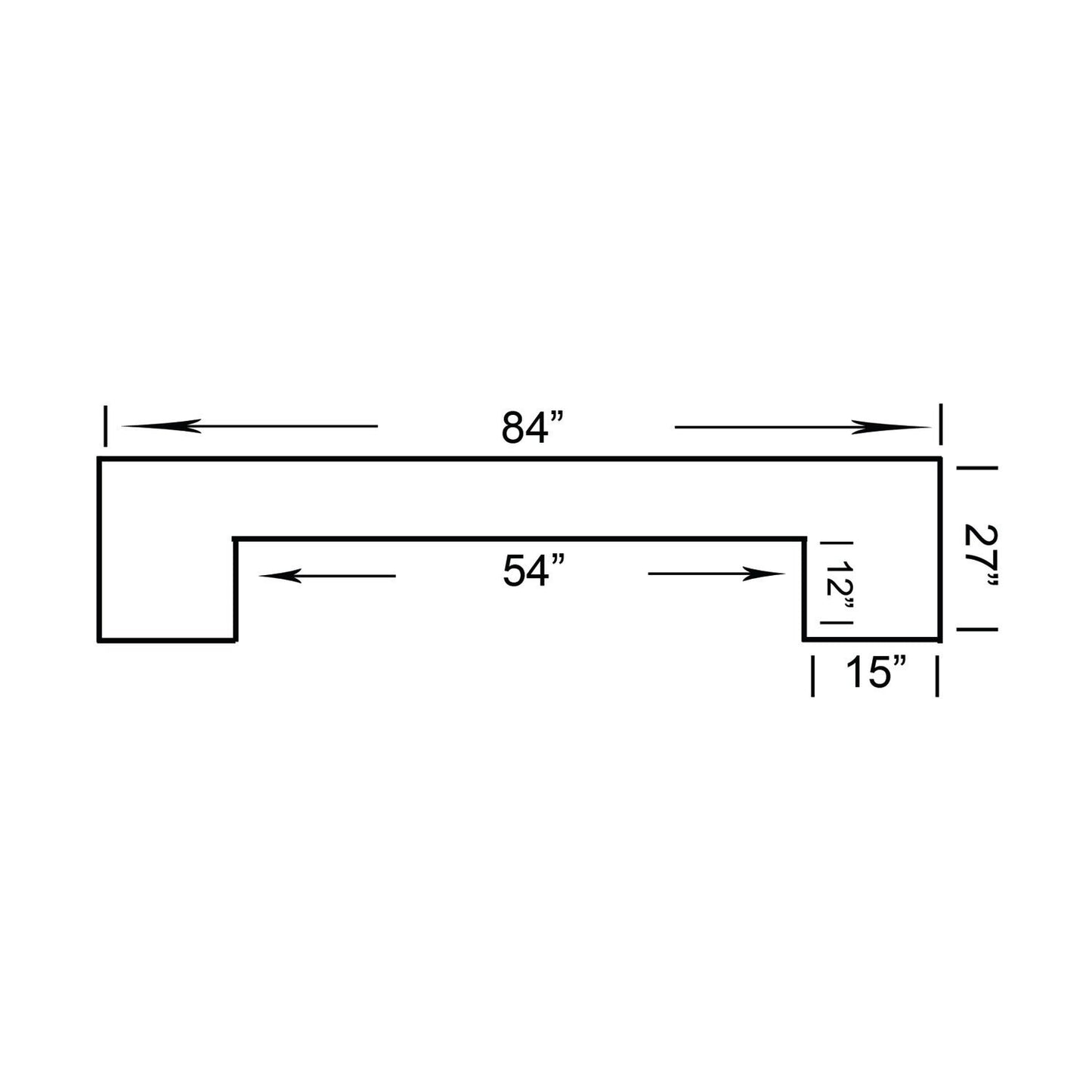 84″ Bar Counter