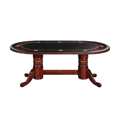 84″ Texas Hold'Em Card Table and Chairs Set 1