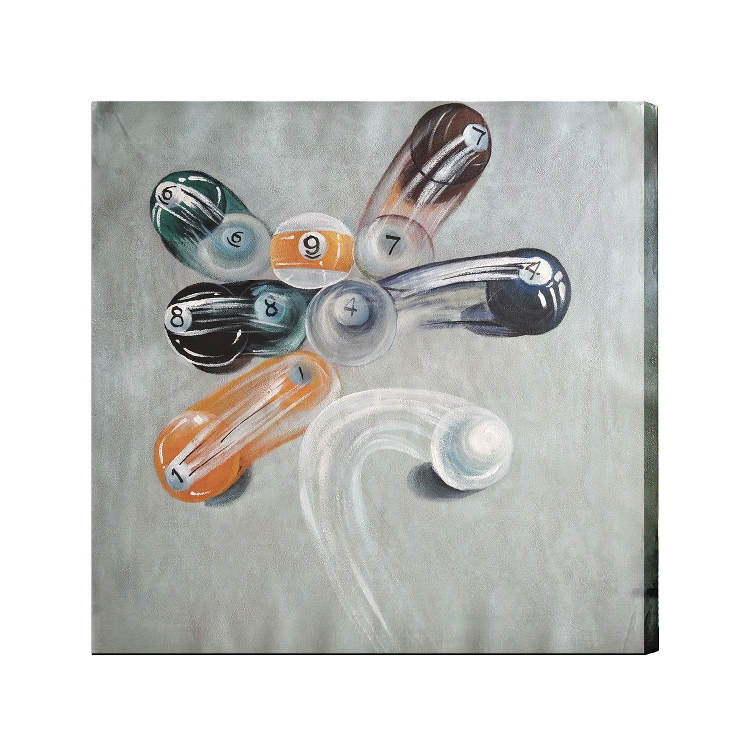 Oil Painting On Canvas - Balls In Motion