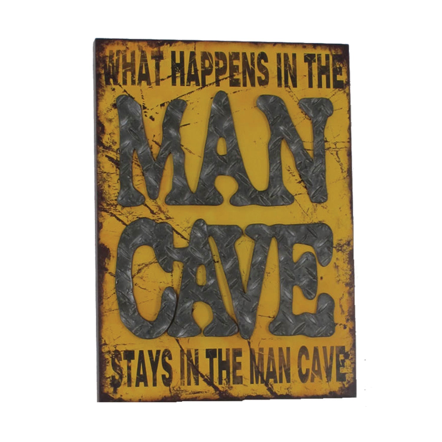 Metal Sign - What Happens In The Man Cave