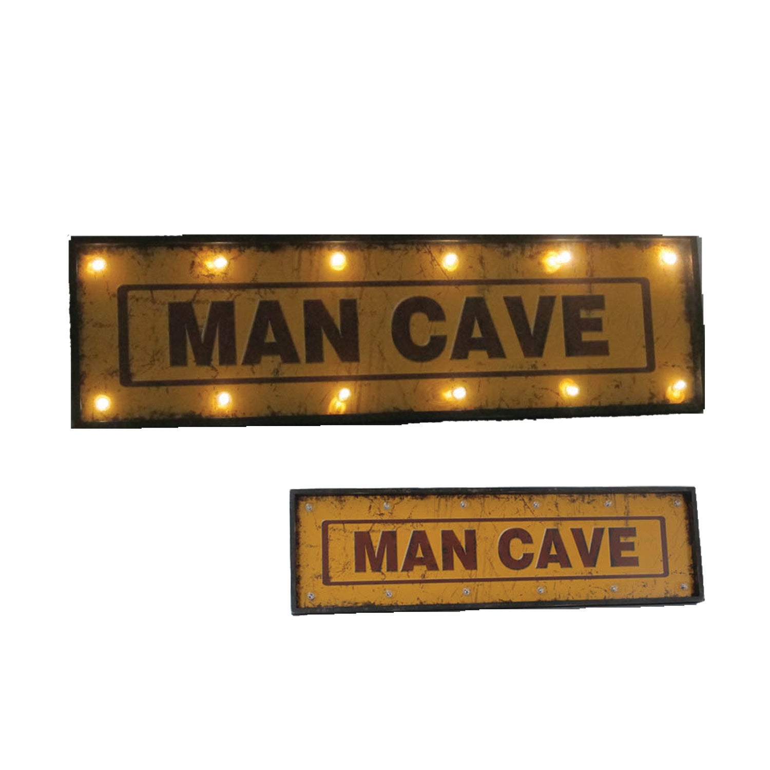 Metal Sign - 48″ Man Cave W/ Lights