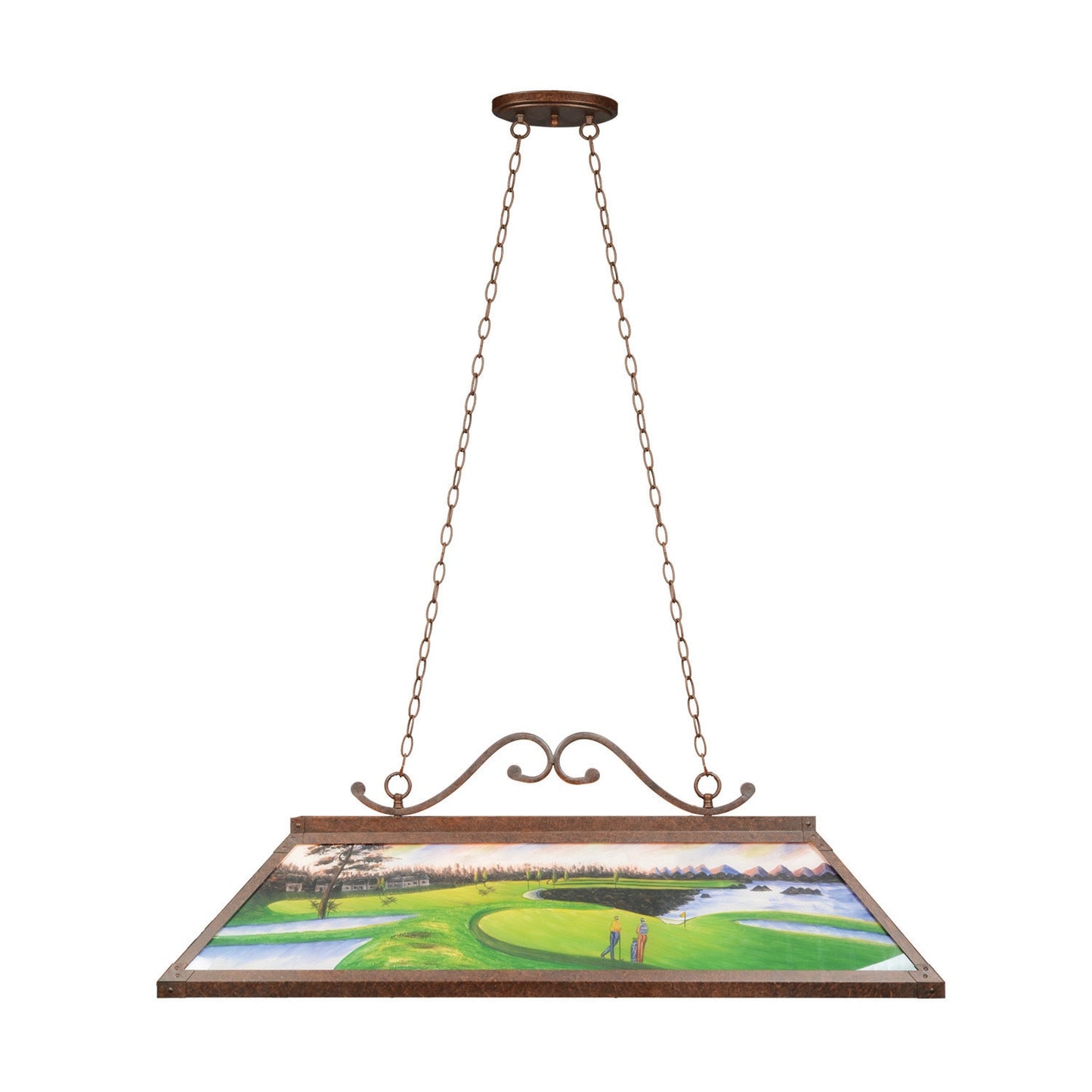 48″ Hand-Painted Pool Table Light