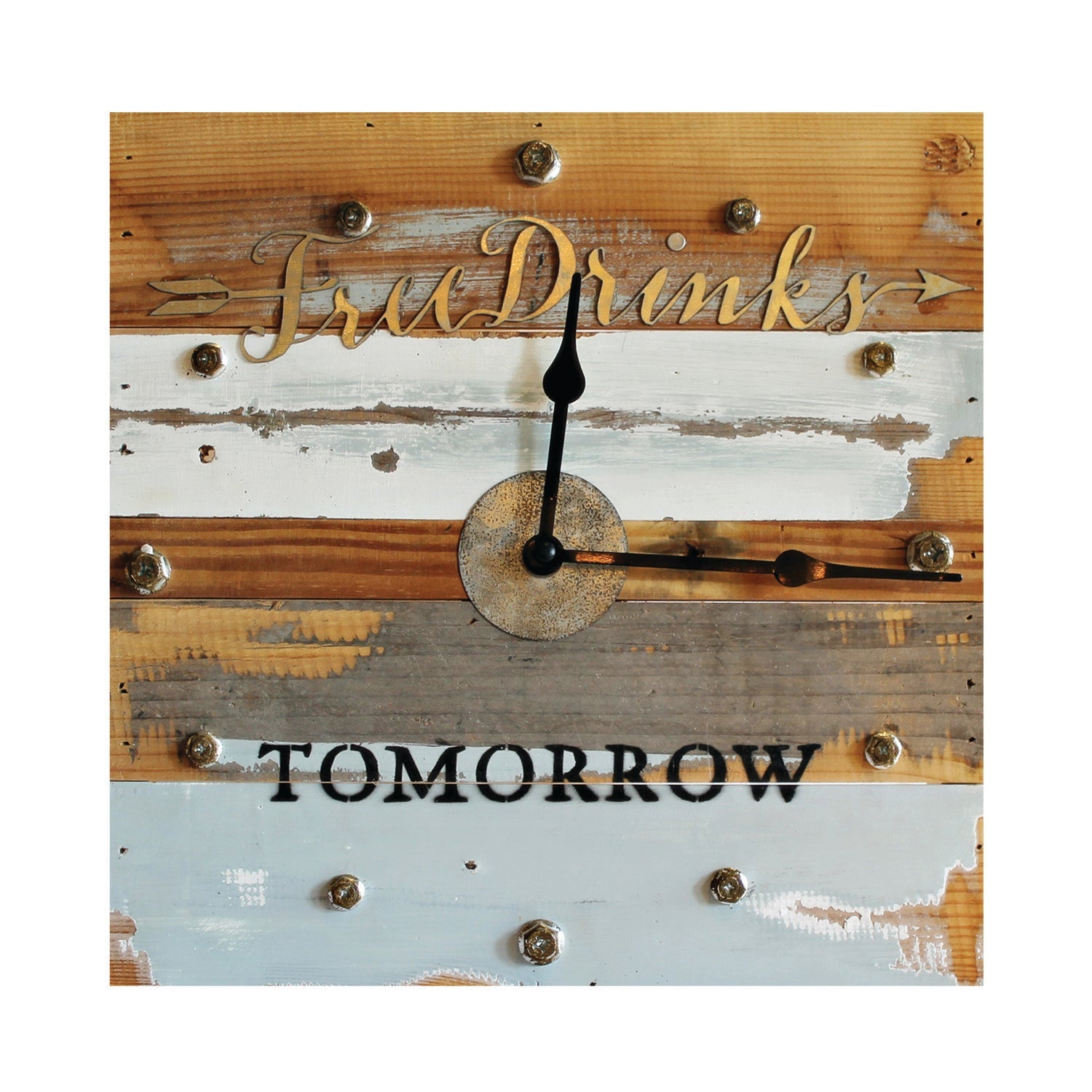 Free Drinks Tomorrow Clock - Dads Heaven