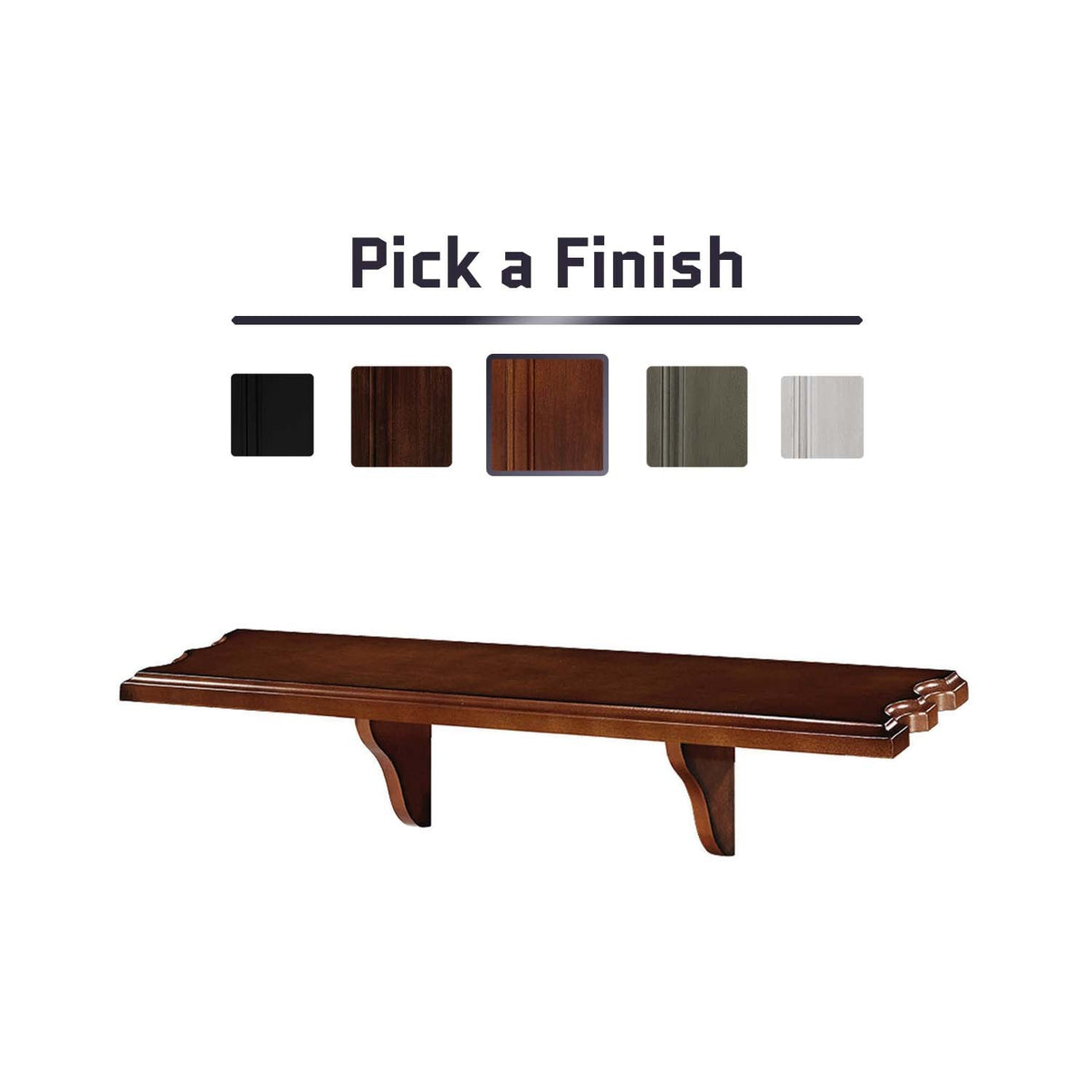 Wall Shelf Cue Holder Dads Heaven